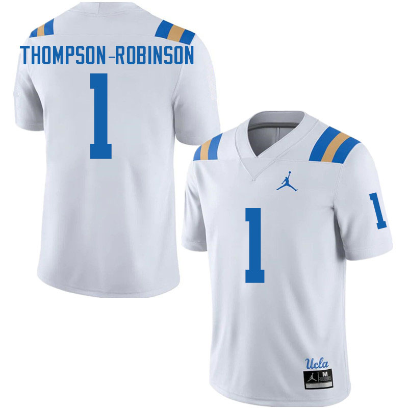 Jordan Brand Men #1 Dorian Thompson-Robinson UCLA Bruins College Football Jerseys Sale-White - Click Image to Close